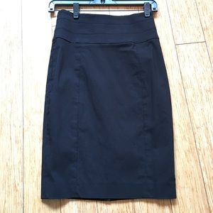 Bebe black high waist fitted skirt